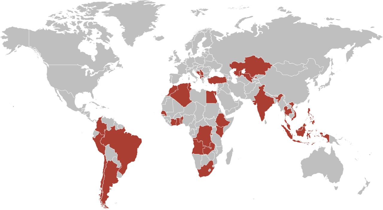 Karte Diversifizierungsziele